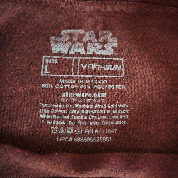 Star Wars Fifth Sun The Force Awakens Captain Phasma Poster Heather Red Tshirt L - Picture 10 of 16